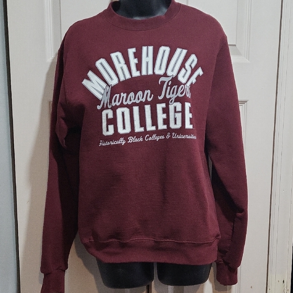 Champion Red Crewneck Sweater Morehouse College